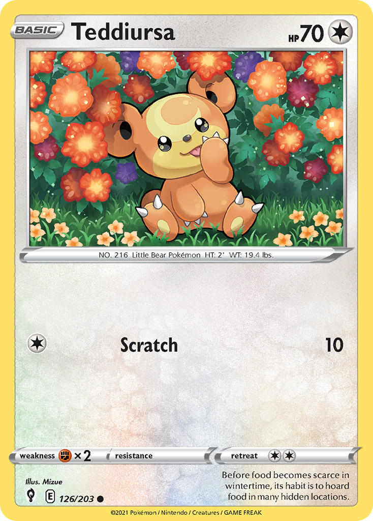Teddiursa | Evolving Skies 126/203