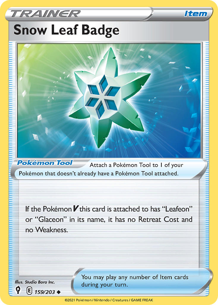 Snow Leaf Badge | Evolving Skies 159/203