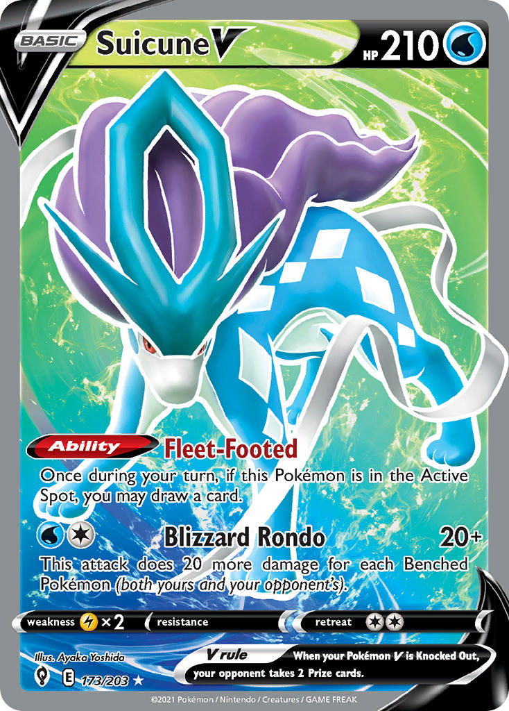 Suicune V | Evolving Skies 173/203