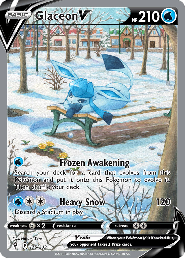 Glaceon V | Evolving Skies 175/203