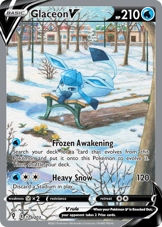 Glaceon V | Evolving Skies 175/203