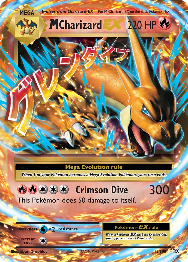 M Charizard EX | Evolutions 013/108