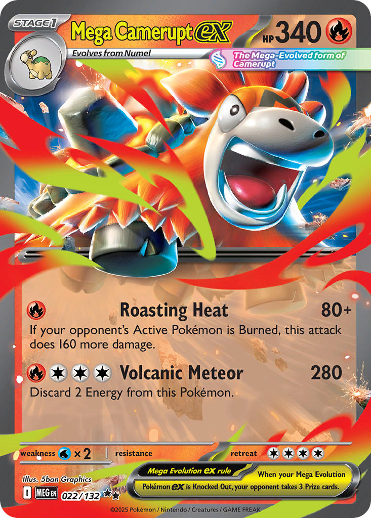 Mega Camerupt ex | Mega Evolution 22/132