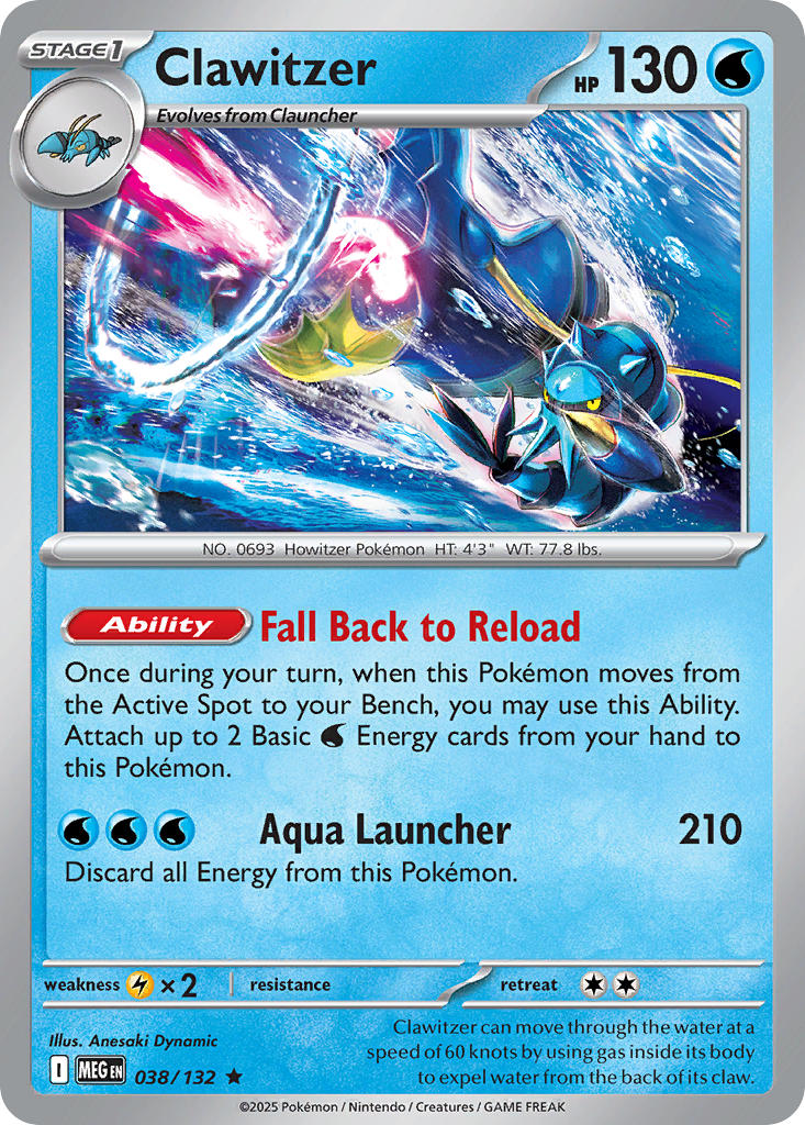 Clawitzer | Mega Evolution 38/132