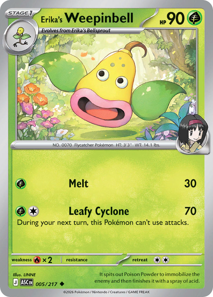 Erika's Weepinbell | Ascended Heroes 5/217