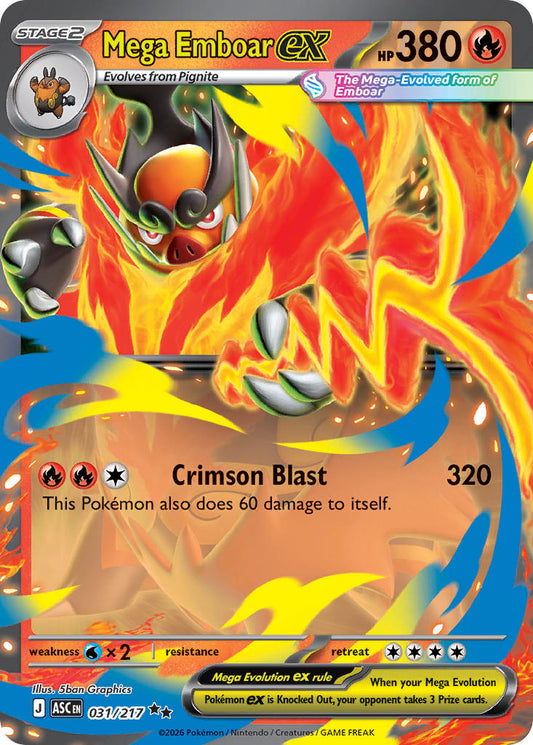 Mega Emboar ex | Ascended Heroes 31/217