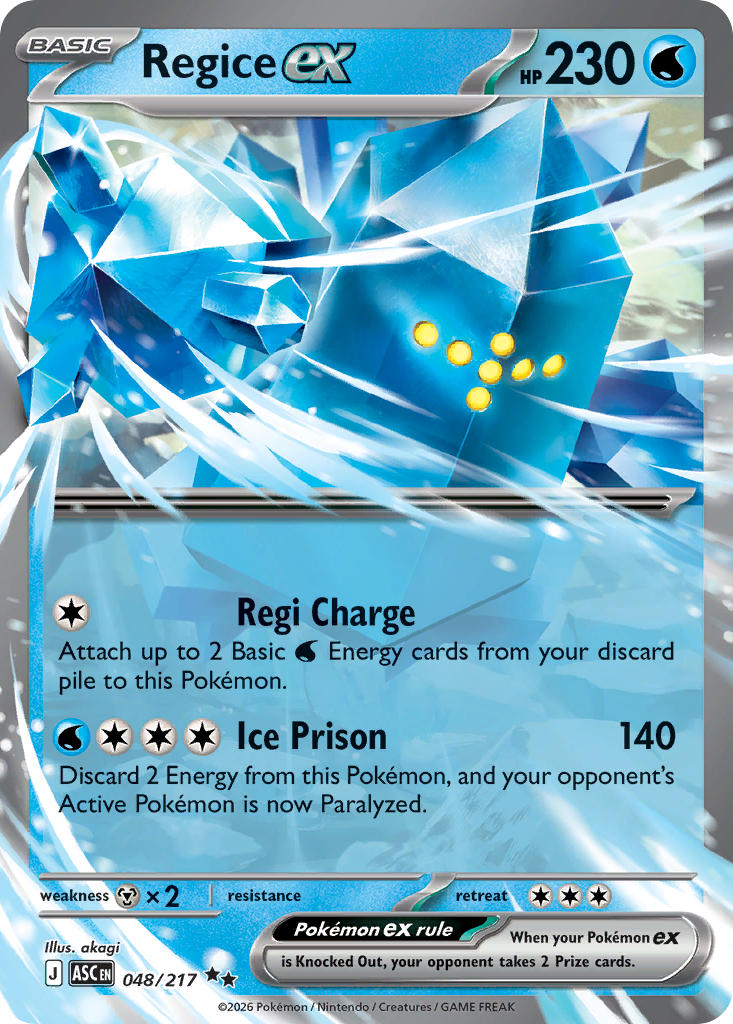 Regice ex | Ascended Heroes 48/217