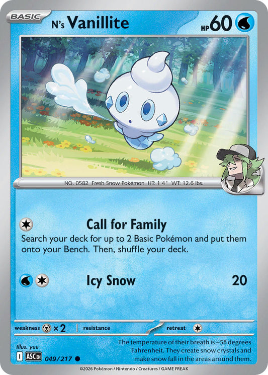 N's Vanillite | Ascended Heroes 49/217