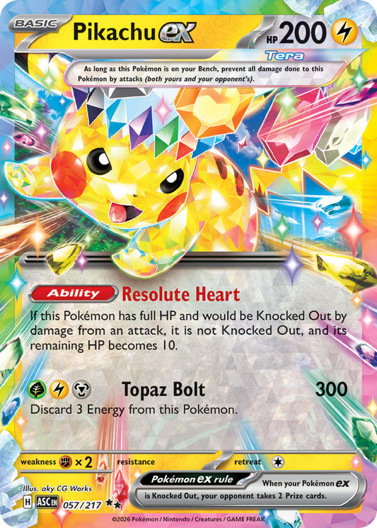 Pikachu ex | Ascended Heroes 57/217