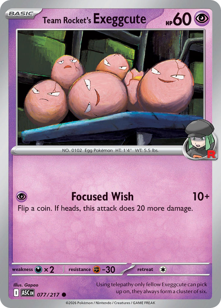Team Rocket's Exeggcute | Ascended Heroes 77/217