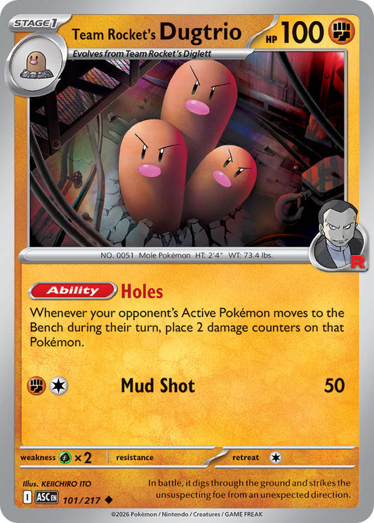 Team Rocket's Dugtrio | Ascended Heroes 101/217