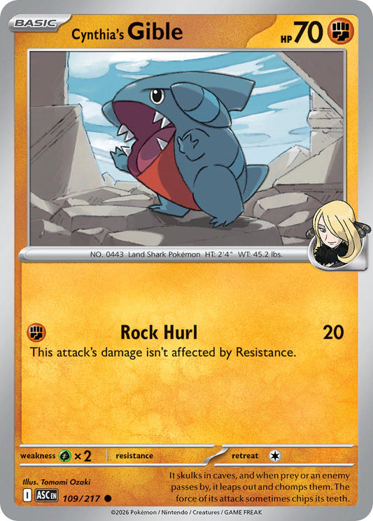 Cynthia's Gible | Ascended Heroes 109/217