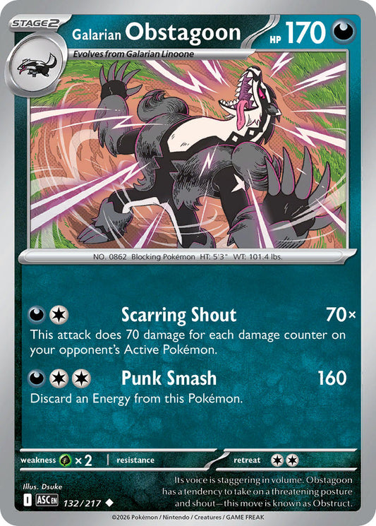 Galarian Obstagoon | Ascended Heroes 132/217
