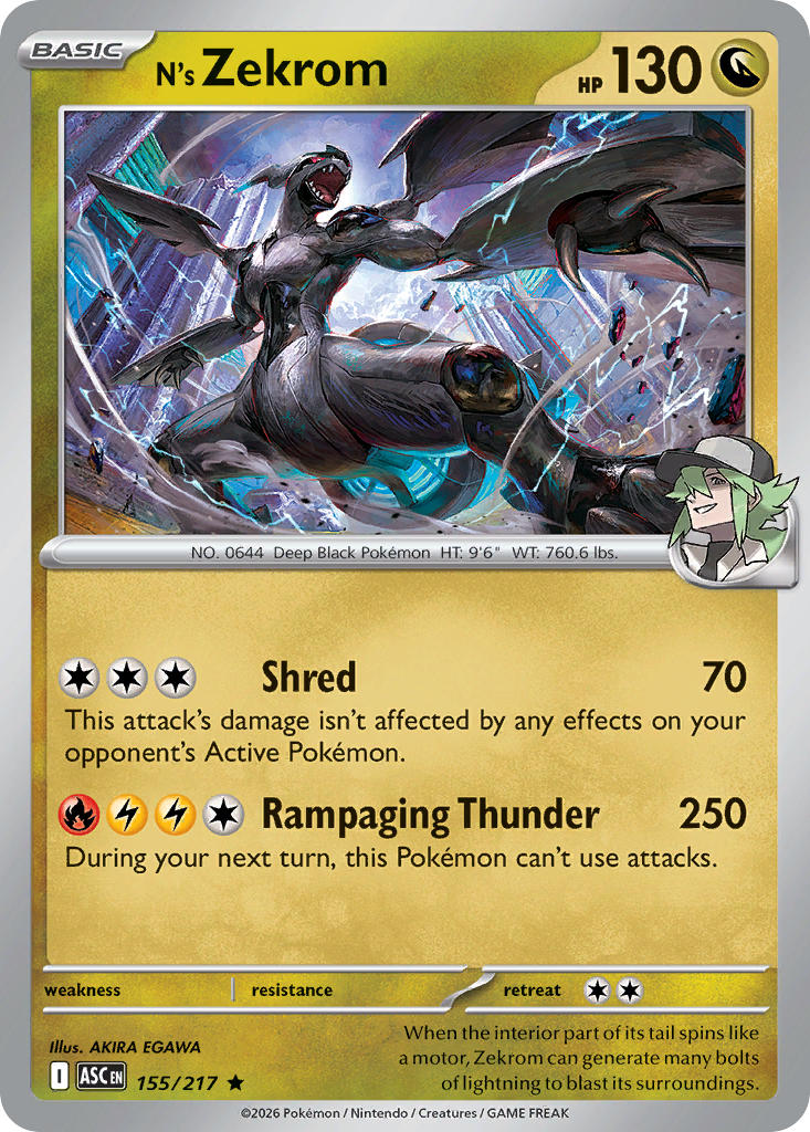 N's Zekrom | Ascended Heroes 155/217