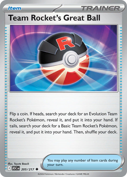 Team Rocket's Great Ball | Ascended Heroes 205/217