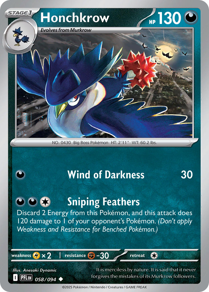 Honchkrow | Phantasmal Flames 58/94