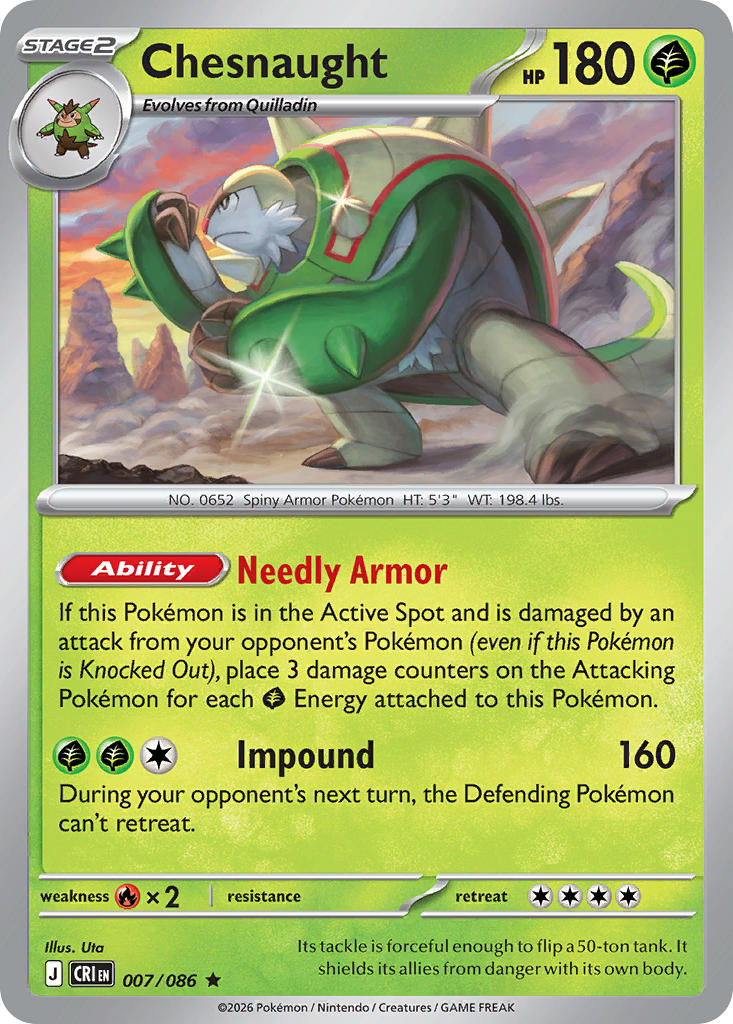 Chesnaught | Chaos Rising 007/086