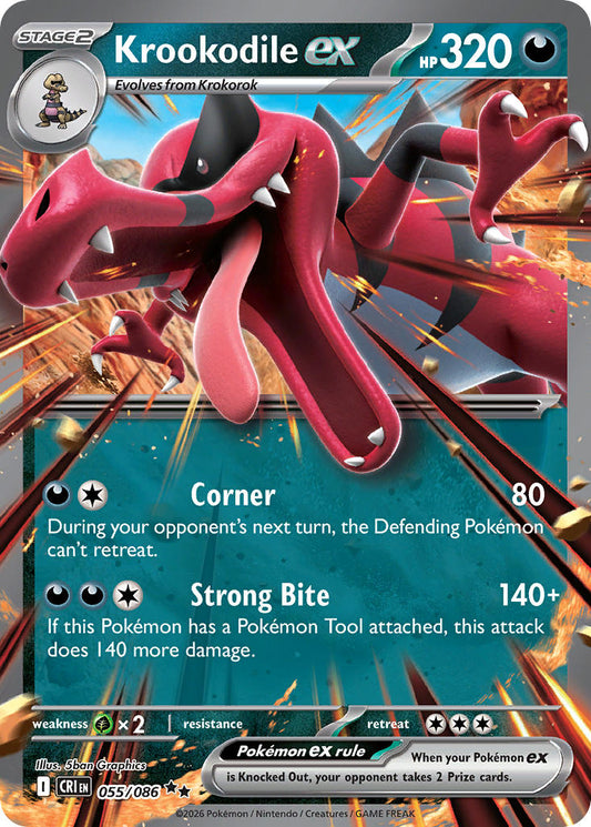 Krookodile ex | Chaos Rising 055/086