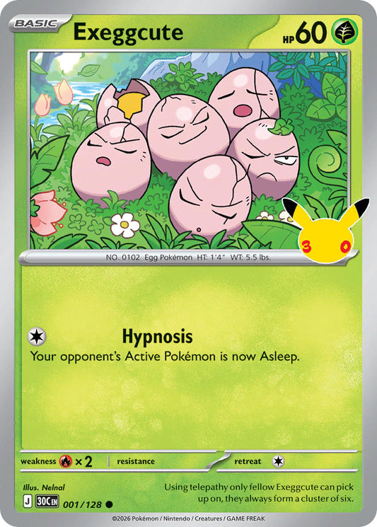 Exeggcute | 30th Celebration 001/128