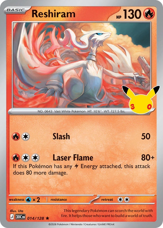 Reshiram | 30th Celebration 014/128