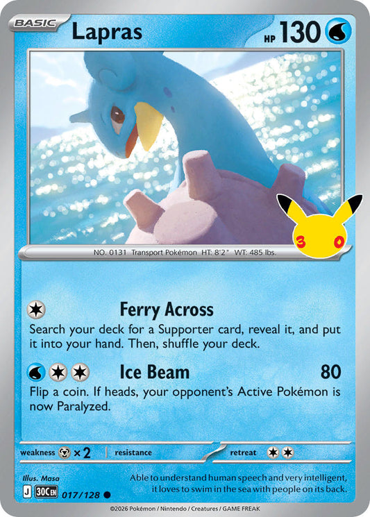 Lapras | 30th Celebration 017/128