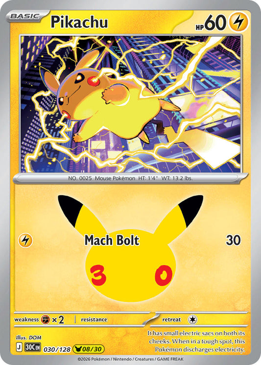 Pikachu | 30th Celebration - Pikachu 08/30