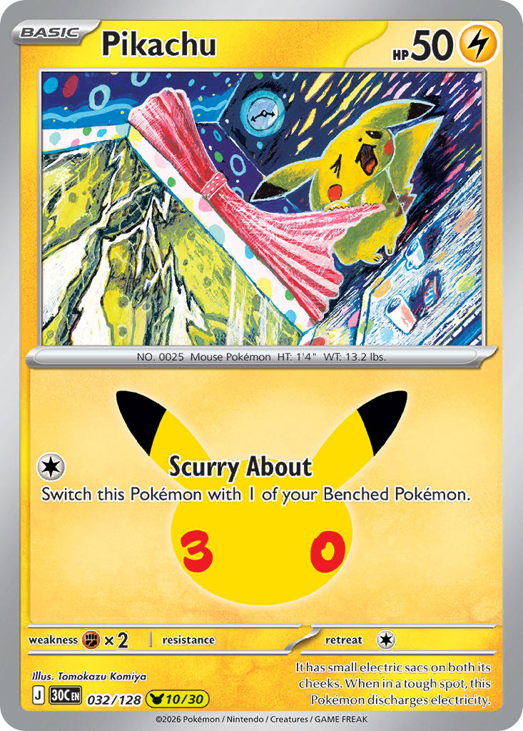 Pikachu | 30th Celebration - Pikachu 10/30