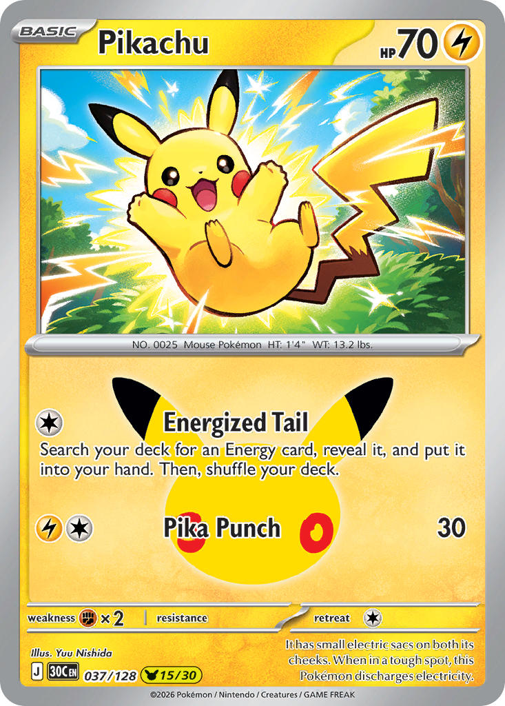 Pikachu | 30th Celebration - Pikachu 15/30