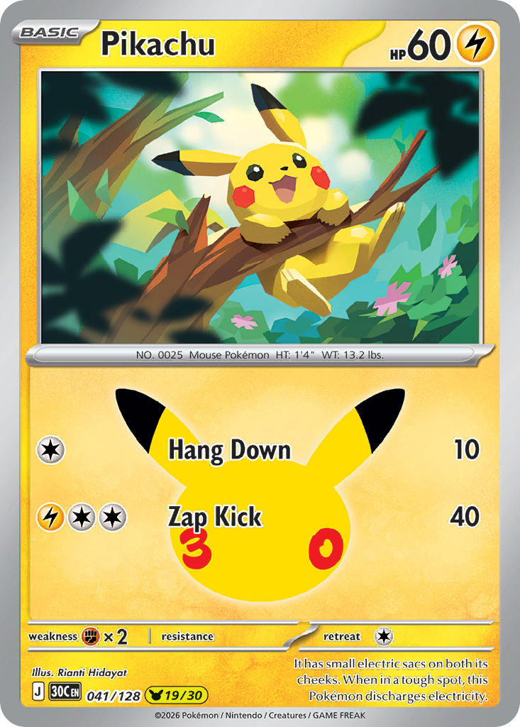Pikachu | 30th Celebration - Pikachu 19/30