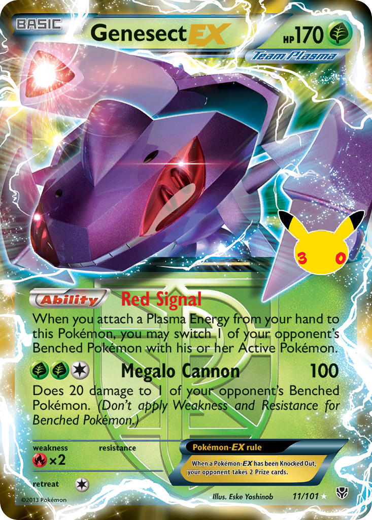 Genesect EX [Plasma Blast] | 30th Celebration 11/101