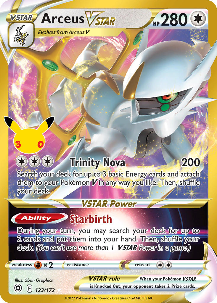Arceus VSTAR [Brilliant Stars] | 30th Celebration 123/172