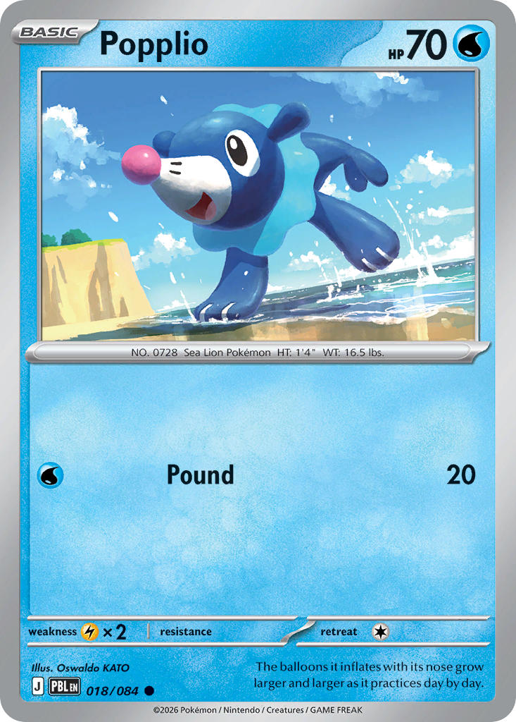 Popplio | Pitch Black 18/84