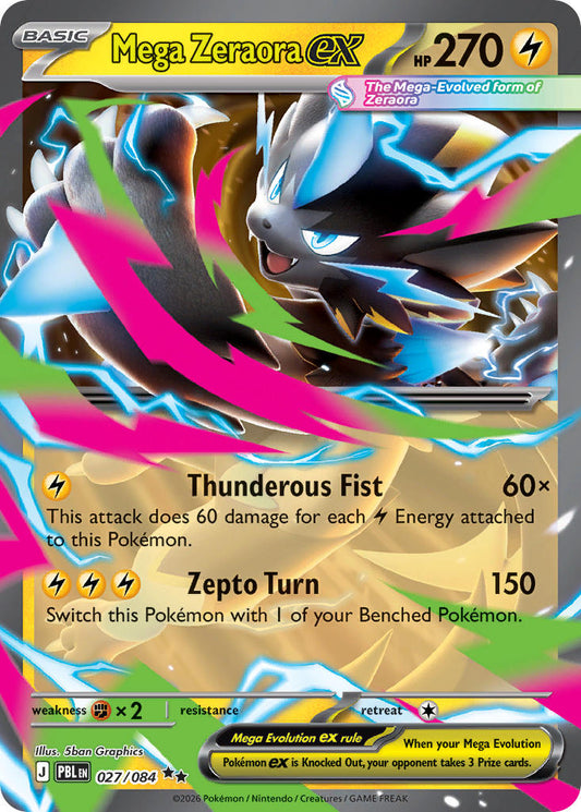 Mega Zeraora ex | Pitch Black 27/84