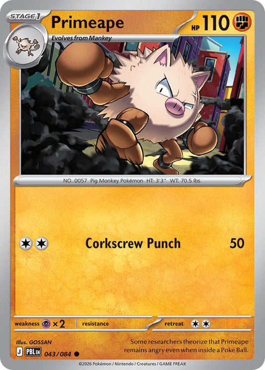 Primeape | Pitch Black 43/84