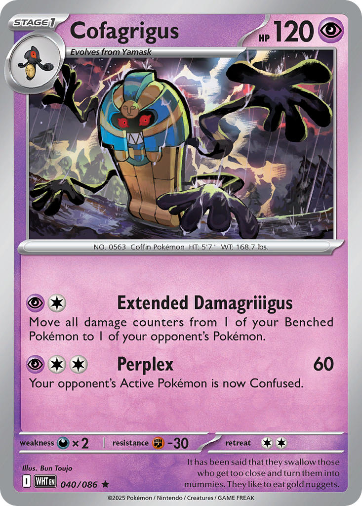 Cofagrigus | White Flare 40/86
