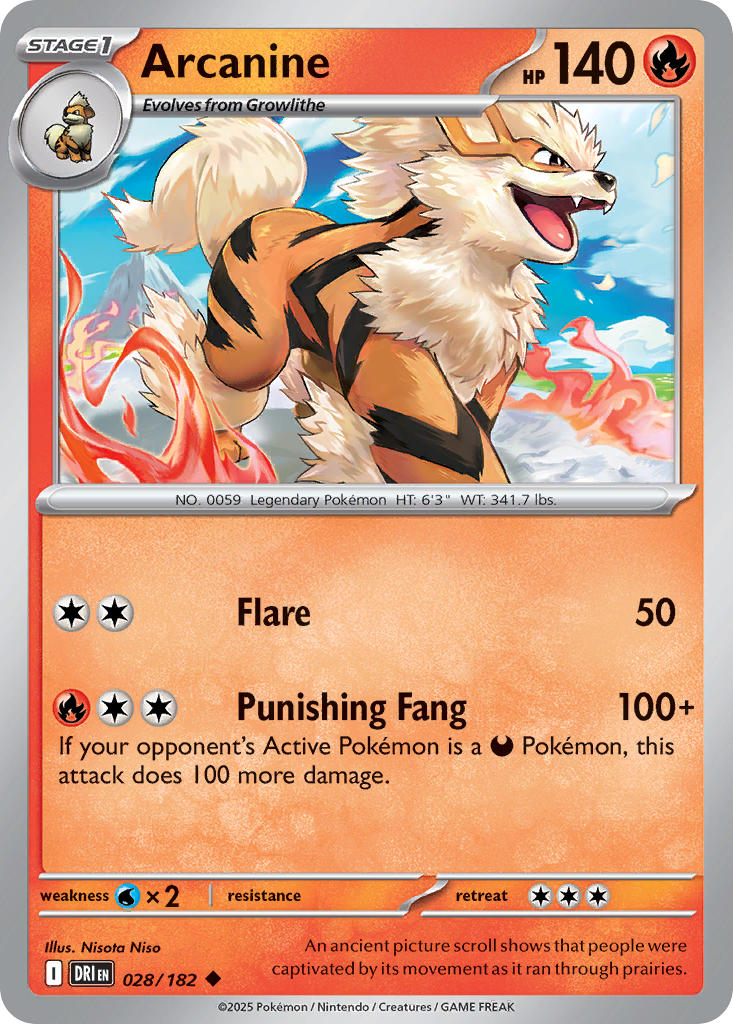 Arcanine | Destined Rivals 28/182
