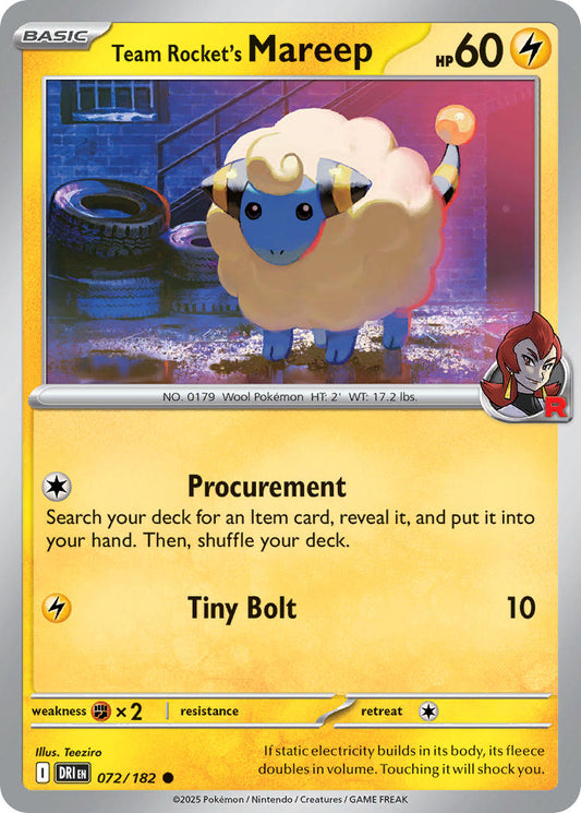 Team Rocket's Mareep | Destined Rivals 72/182