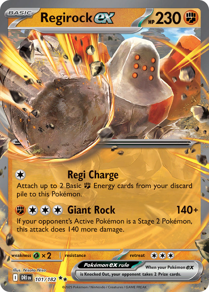 Regirock ex | Destined Rivals 101/182