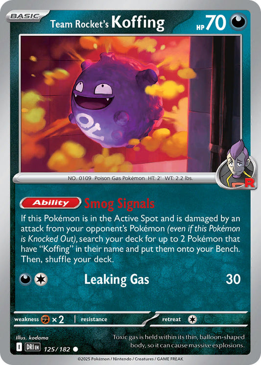 Team Rocket's Koffing | Destined Rivals 125/182