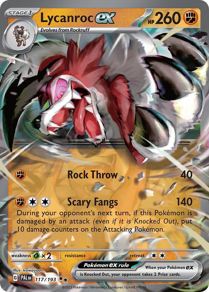 Lycanroc ex | Paldea Evolved 117/193