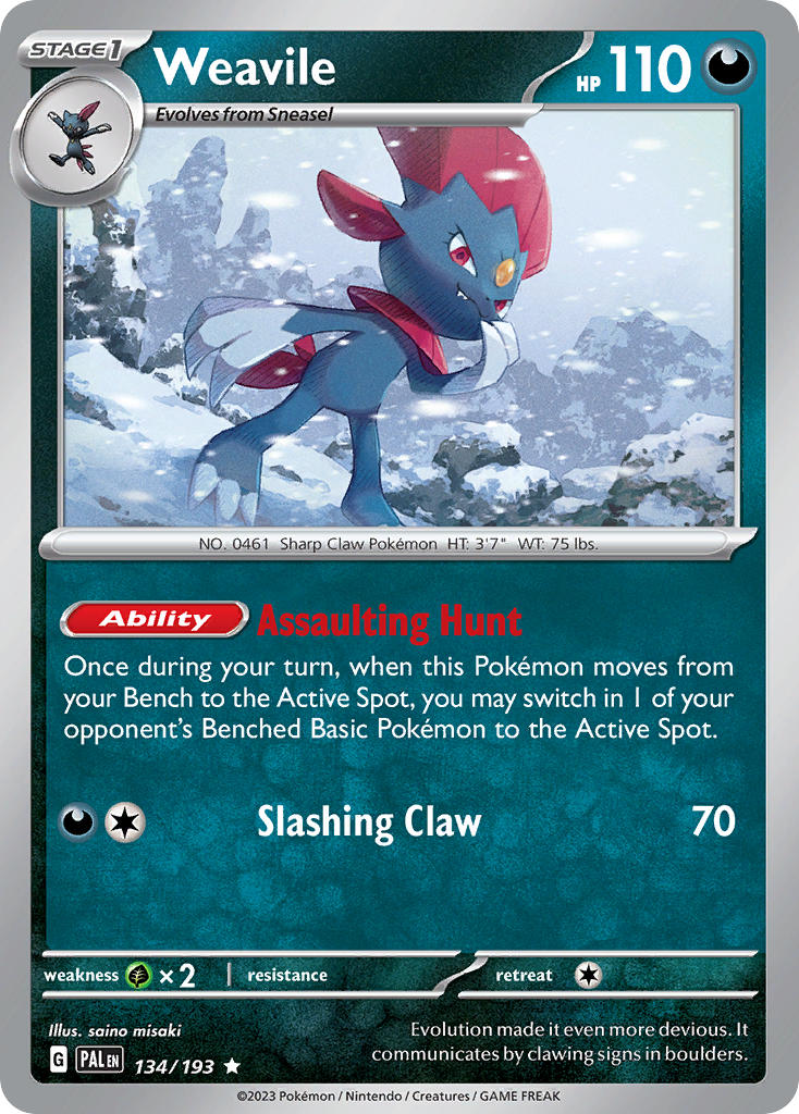 Weavile | Paldea Evolved 134/193