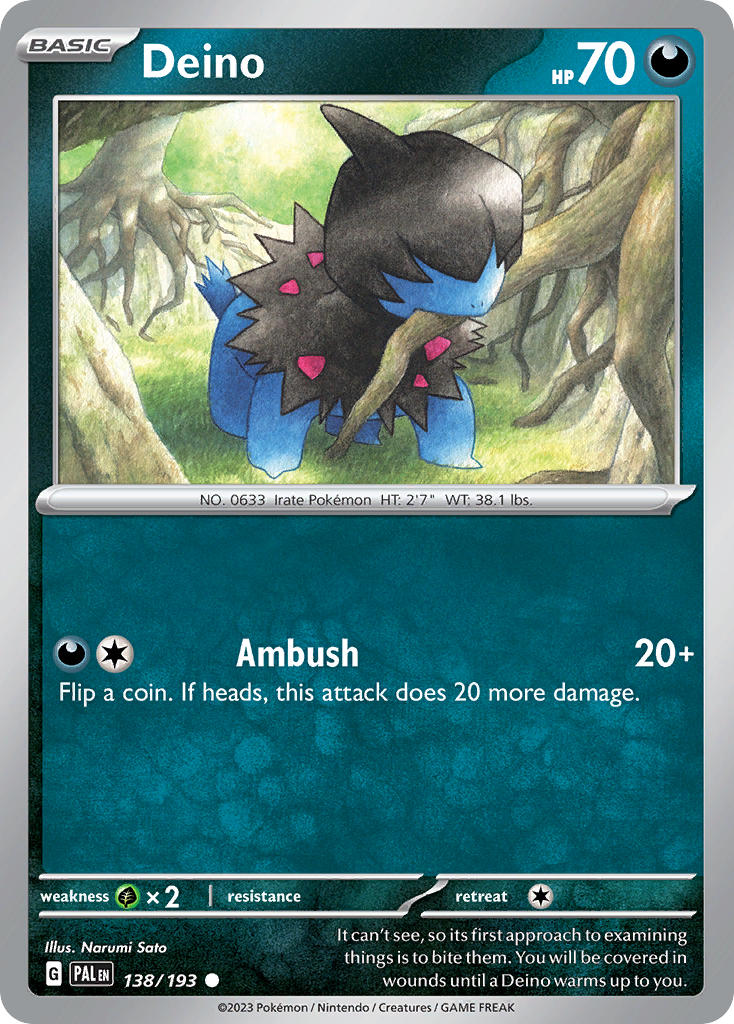 Deino | Paldea Evolved 138/193