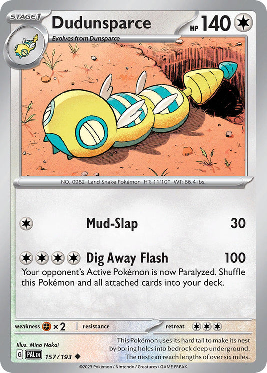 Dudunsparce | Paldea Evolved 157/193