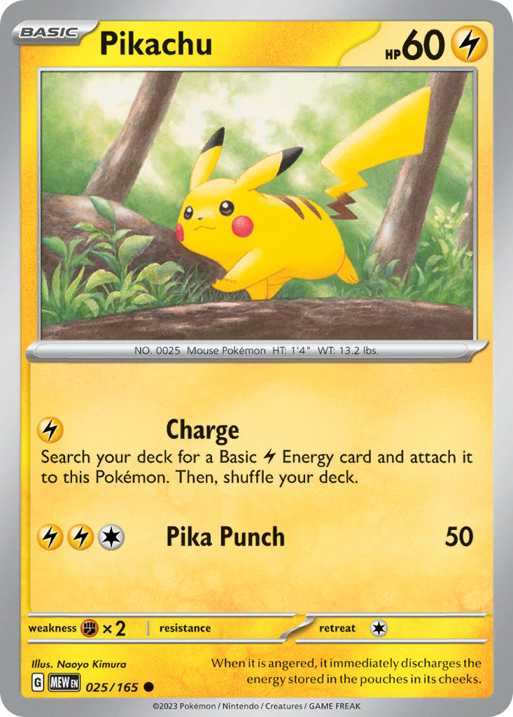 Pikachu | Pokemon 151 025/165