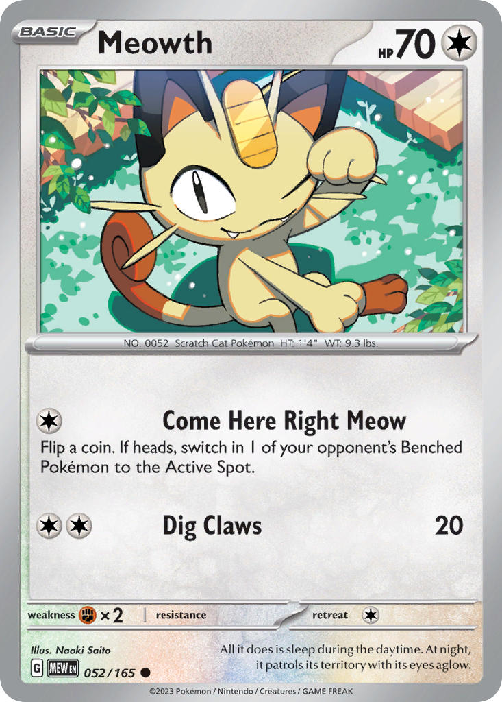 Meowth | Pokemon 151 052/165