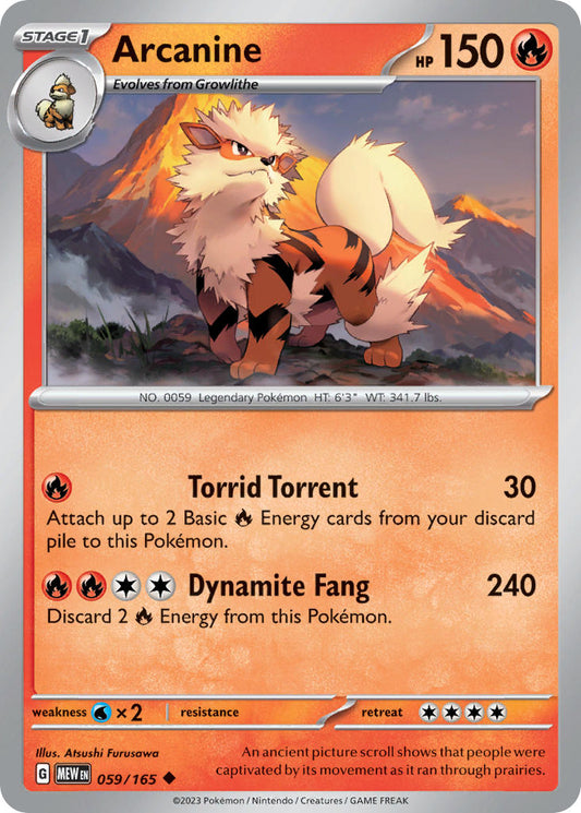 Arcanine | Pokemon 151 059/165