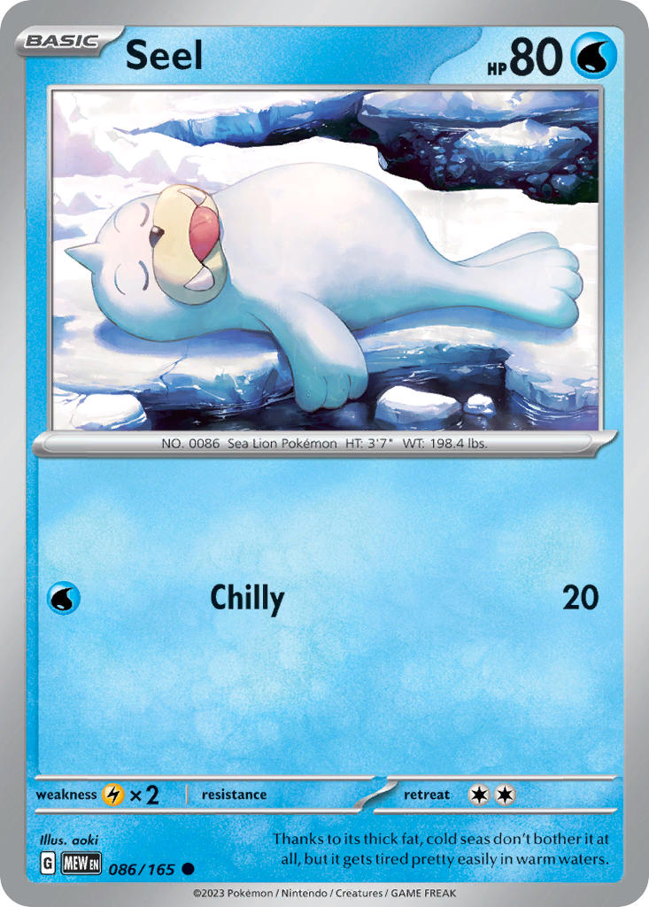Seel | Pokemon 151 086/165