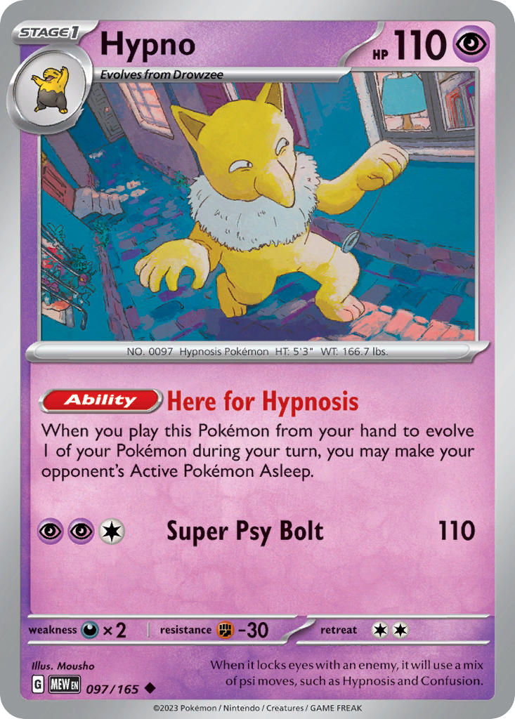 Hypno | Pokemon 151 097/165