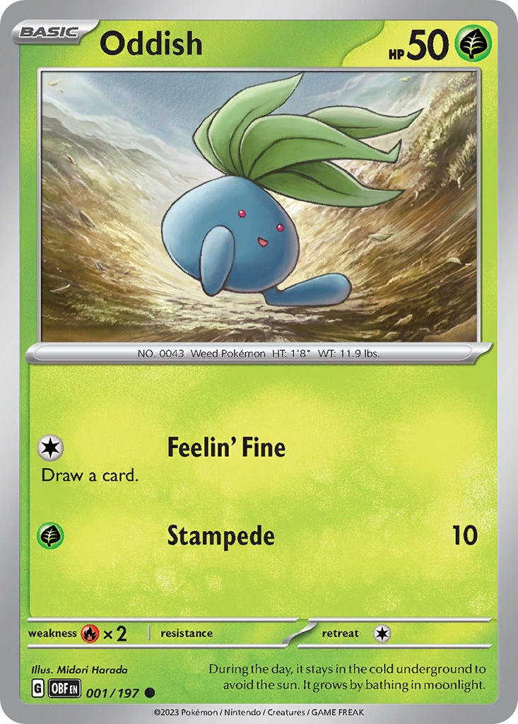 Oddish | Obsidian Flames 001/197