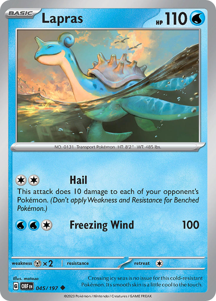 Lapras | Obsidian Flames 045/197